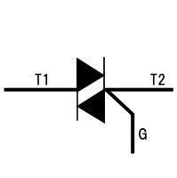 トライアックの回路図記号